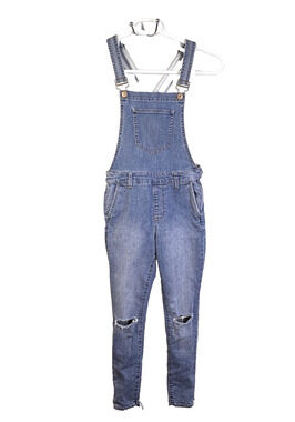Forever 21 Overalls Women's 24 Light Wash Pants Denim Distressed Skinny Outdoors